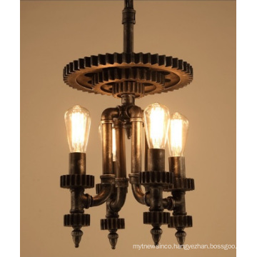 Luxury metal Antique Brass Energy Saving Crystal Clear European Vintage pendant lamp for dinning room